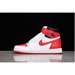 Air Jordan 1 High OG Grey Fog 555088-161 Red Unisex Sneaker