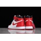 Air Jordan 1 High OG Grey Fog 555088-161 Red Unisex Sneaker