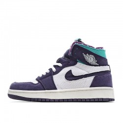 2021 Air Jordan 1 High Zoom Comfort White Purple