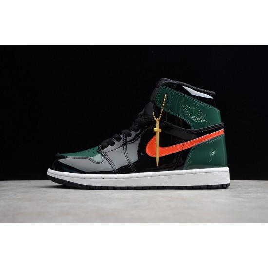 Jordan 1 High Art Basel AV3905-038 Basketball Shoes Green