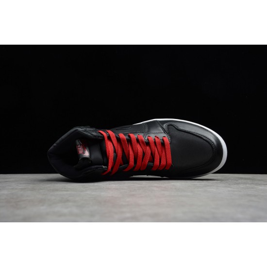 Jordan 1 High Black Gym Red 555088-060 Basketball Shoes