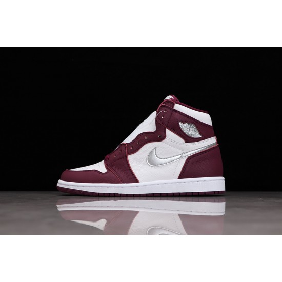 Jordan 1 High Bordeaux 555088-611 Basketball Shoes