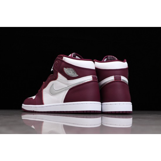 Jordan 1 High Bordeaux 555088-611 Basketball Shoes