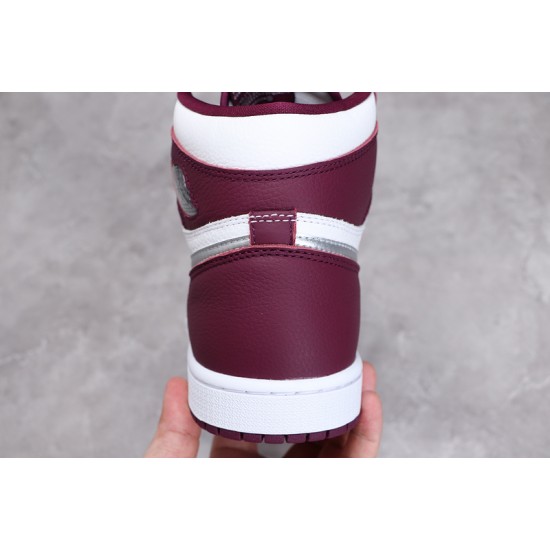 Jordan 1 High Bordeaux 555088-611 Basketball Shoes