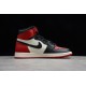 Jordan 1 High Bred Toe 555088-610 Basketball Shoes