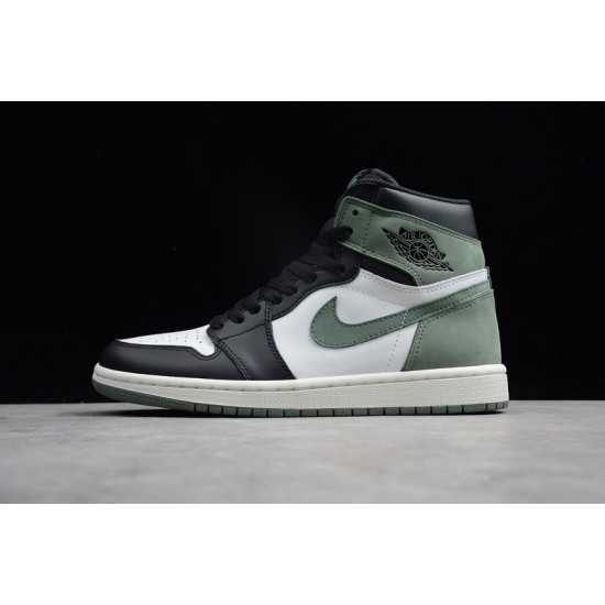 Jordan 1 High Clay Green 555088-135 Basketball Shoes