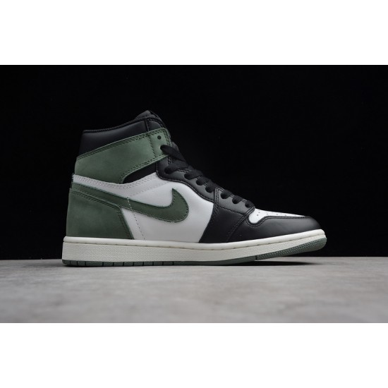 Jordan 1 High Clay Green 555088-135 Basketball Shoes