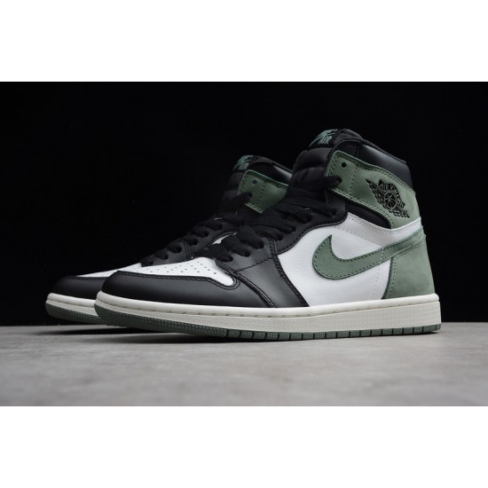 Jordan 1 High Clay Green 555088-135 Basketball Shoes