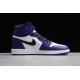 Jordan 1 High Court Purple 555088-500 Basketball Shoes