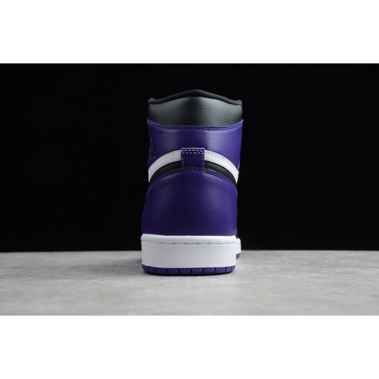 Jordan 1 High Court Purple 555088-500 Basketball Shoes