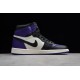 Jordan 1 High Court Purple 555088-501 Basketball Shoes