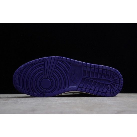 Jordan 1 High Court Purple 555088-501 Basketball Shoes