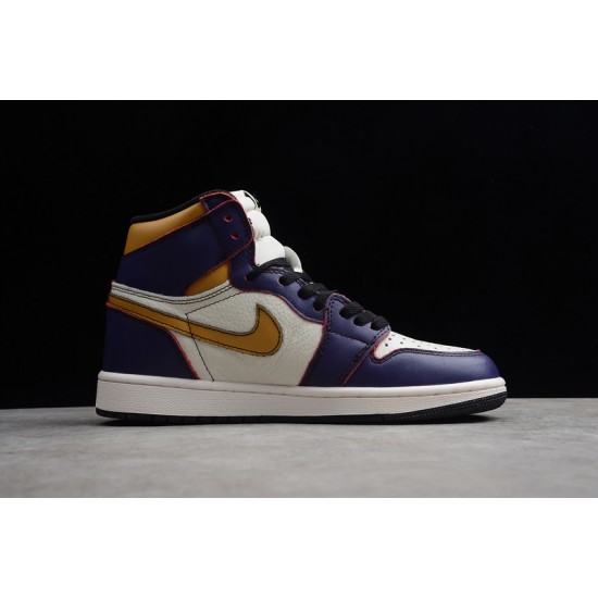 Jordan 1 High Court Purple CD6578-507 Basketball Shoes