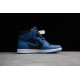 Jordan 1 High Datk Marina Blue 555088-404 Basketball Shoes