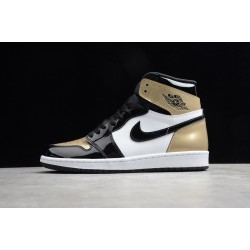 Jordan 1 High Gold Toe 861428-007 Basketball Shoes