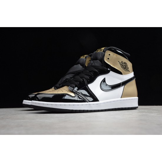 Jordan 1 High Gold Toe 861428-007 Basketball Shoes