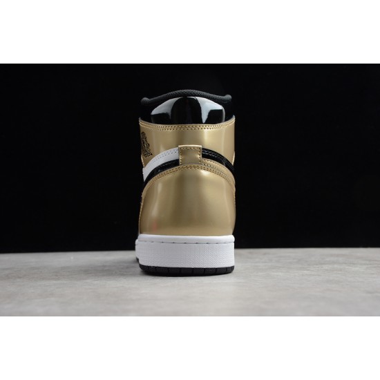 Jordan 1 High Gold Toe 861428-007 Basketball Shoes