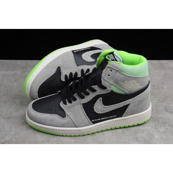 Jordan 1 High Neutral Grey Volt 555088-070 Basketball Shoes