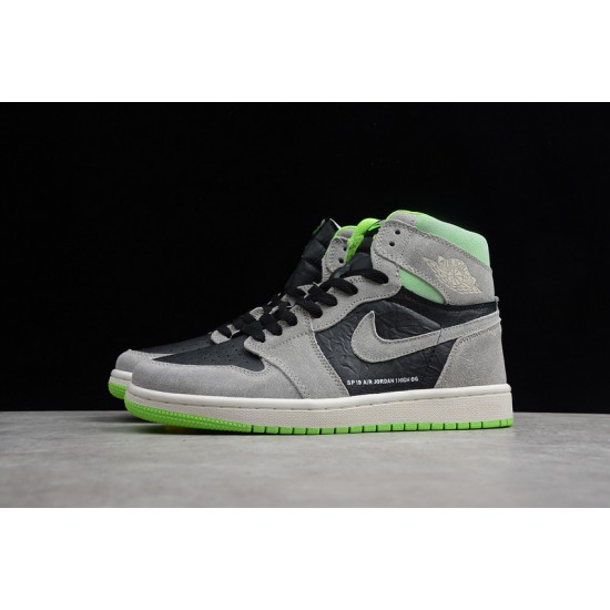 Jordan 1 High Neutral Grey Volt 555088-070 Basketball Shoes