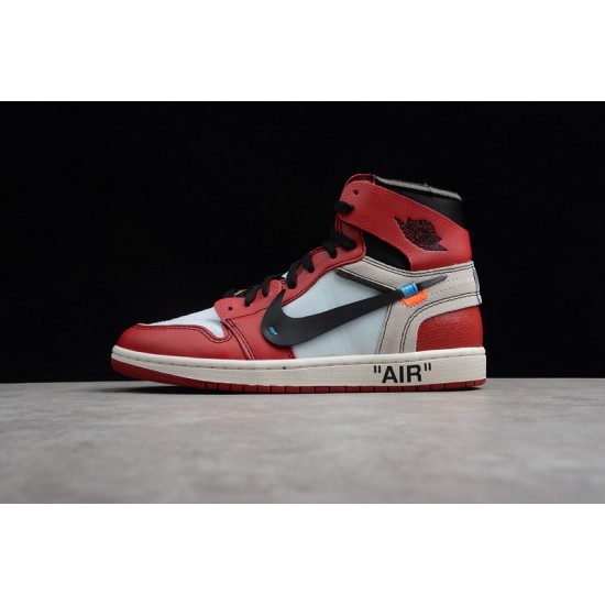 Jordan 1 High Off-White X AA3837-101 Basketball Shoes