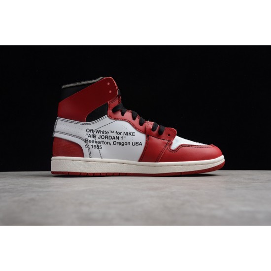 Jordan 1 High Off-White X AA3837-101 Basketball Shoes