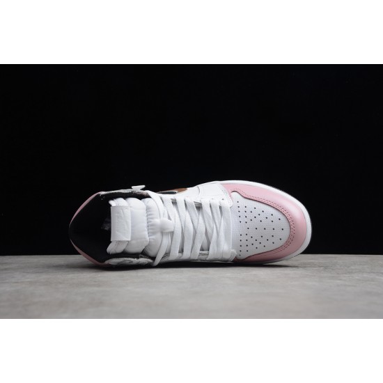 Jordan 1 High Pink White 555088-688 Basketball Shoes