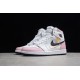 Jordan 1 High Pink White 555088-688 Basketball Shoes