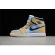 Jordan 1 High Psychic Blue Sesame CT0979-400 Basketball Shoes