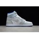 Jordan 1 High Racer Blue CK6637-104 Basketball Shoes Gray