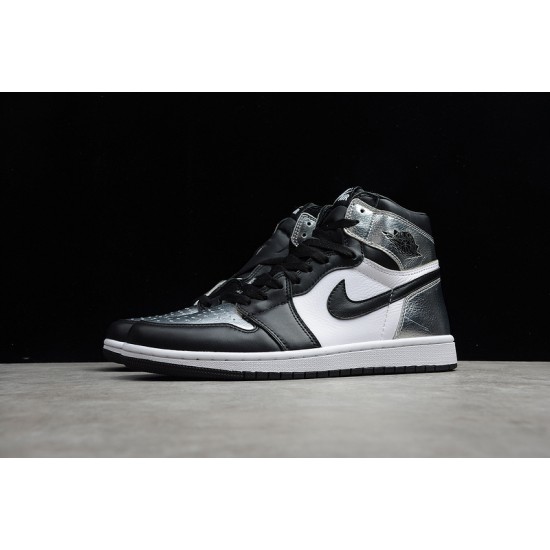 Jordan 1 High Silver Toe CD0461-001 Basketball Shoes