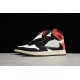 Jordan 1 High TS SP Sail Black Red CD4487-103 Basketball Shoes