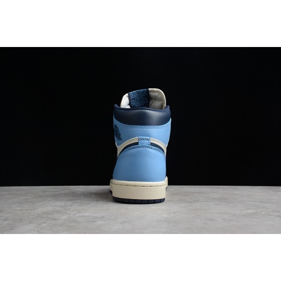 Jordan 1 High UNC 555088-140 Basketball Shoes Blue