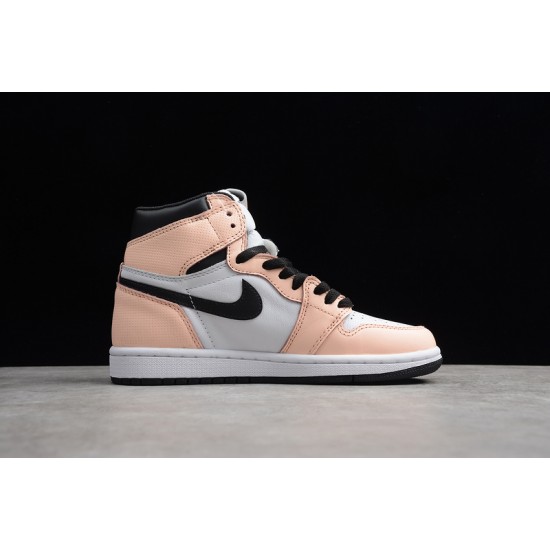 Jordan 1 High White And Pink 555441-889 Basketball Shoes