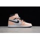 Jordan 1 High White And Pink 555441-889 Basketball Shoes