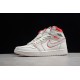 Jordan 1 High White Red 555068-160 Basketball Shoes