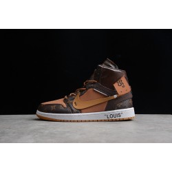 Jordan 1 High X Off Whit X LV AQ0818-158 Basketball Shoes