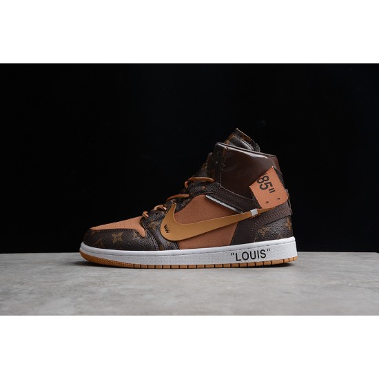 Jordan 1 High X Off Whit X LV AQ0818-158 Basketball Shoes