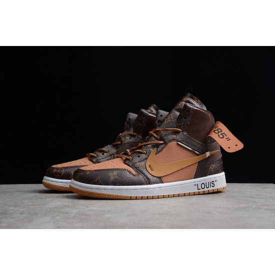 Jordan 1 High X Off Whit X LV AQ0818-158 Basketball Shoes