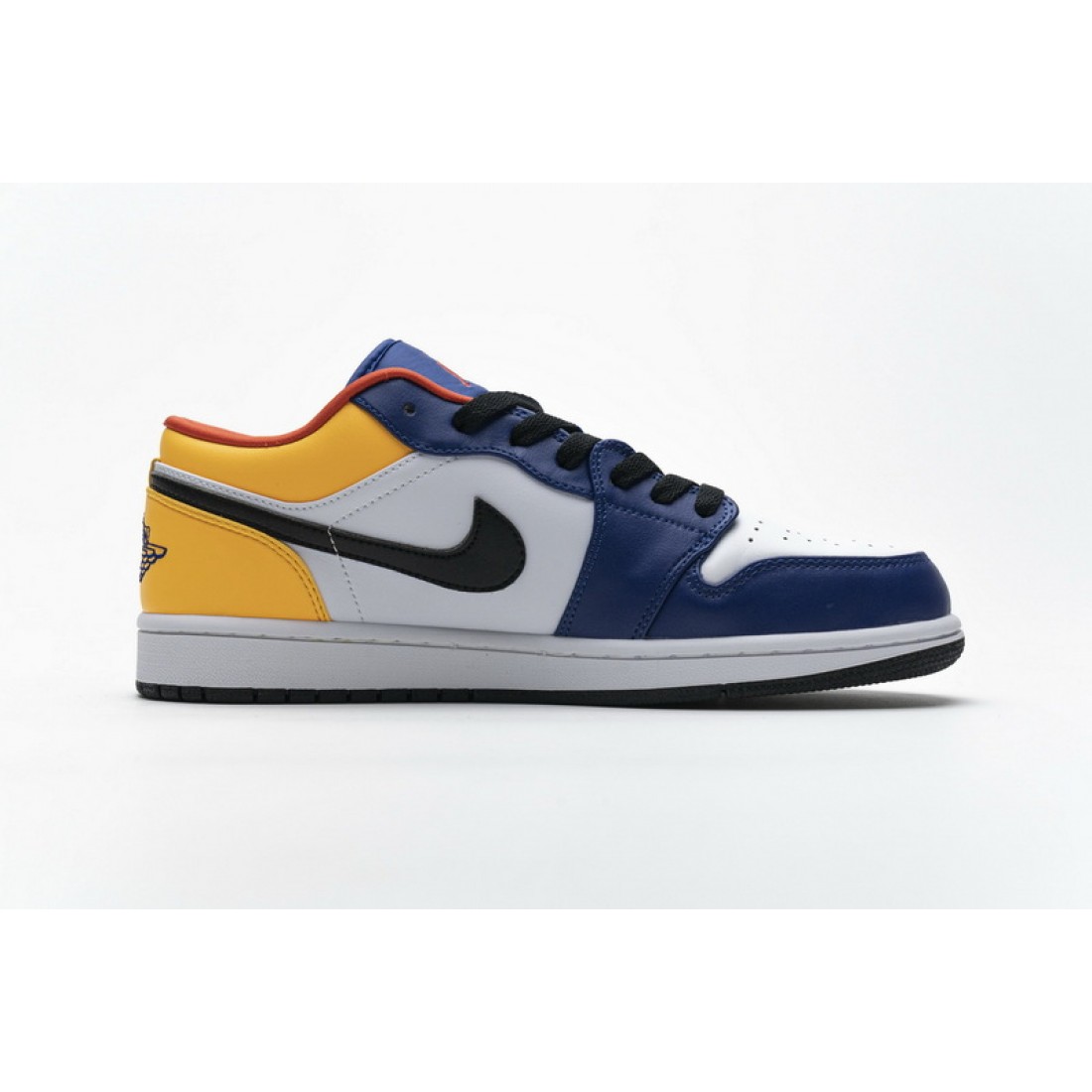 Top Notch Air Jordan 1 Low Blue Yellow Orange - 553558-123