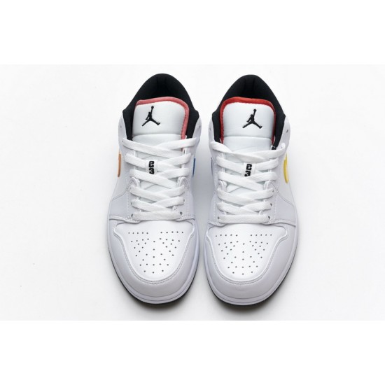 Air Jordan 1 Low White Multi-Color