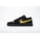 Men Air Jordan 1 Low Black Gold