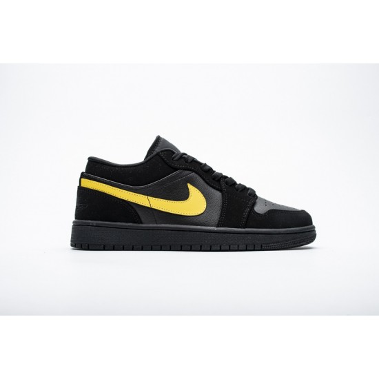 Men Air Jordan 1 Low Black Gold