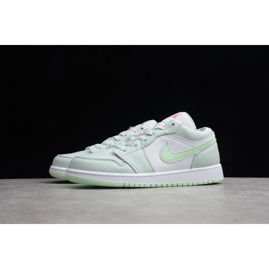 Jordan 1 Low Barely Grey Spruce 554723051 Basketball Shoes Women