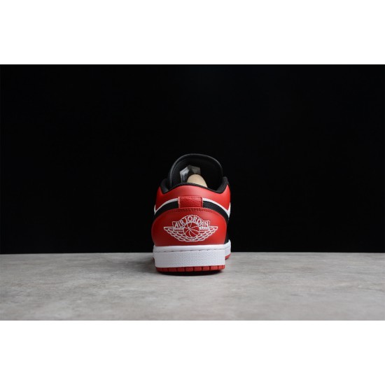 Jordan 1 Low Bred Toe 553558612 Basketball Shoes