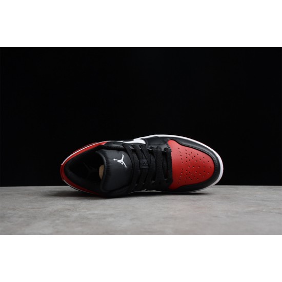 Jordan 1 Low Bred Toe 553558612 Basketball Shoes