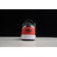 Jordan 1 Low Brushstroke Swoosh  Black Red DA4659001 Basketball Shoes Unisex