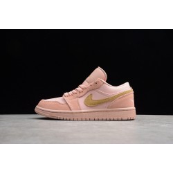 Jordan 1 Low Coral Stardust CJ9216676 Basketball Shoes Women