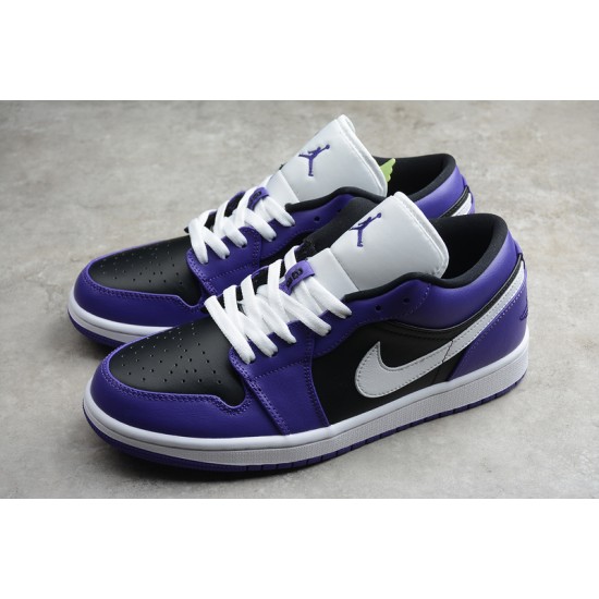 Jordan 1 Low Court Purple 553558501 Basketball Shoes Unisex