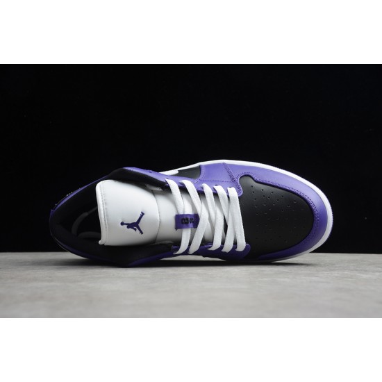 Jordan 1 Low Court Purple 553558501 Basketball Shoes Unisex