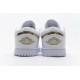 Air Jordan 1 Low White Metallic Gold